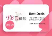 Tbdress Discount Code Offers